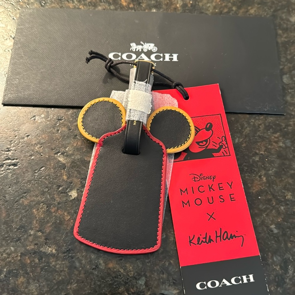 Coach Mickey luggage tag-BNWT